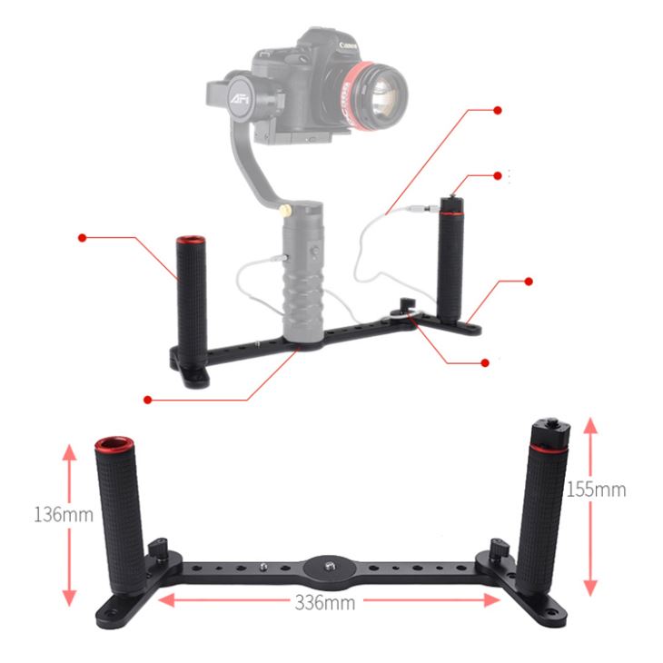 Dual -Grip Handle cho 1/4 và 3 / 8gimbal AFI 3SD-1A