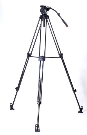 KINGJOY VT-3500 + Máy quay nhôm video VT-3530 với Đầu chất lỏng Panoramic 360 độ